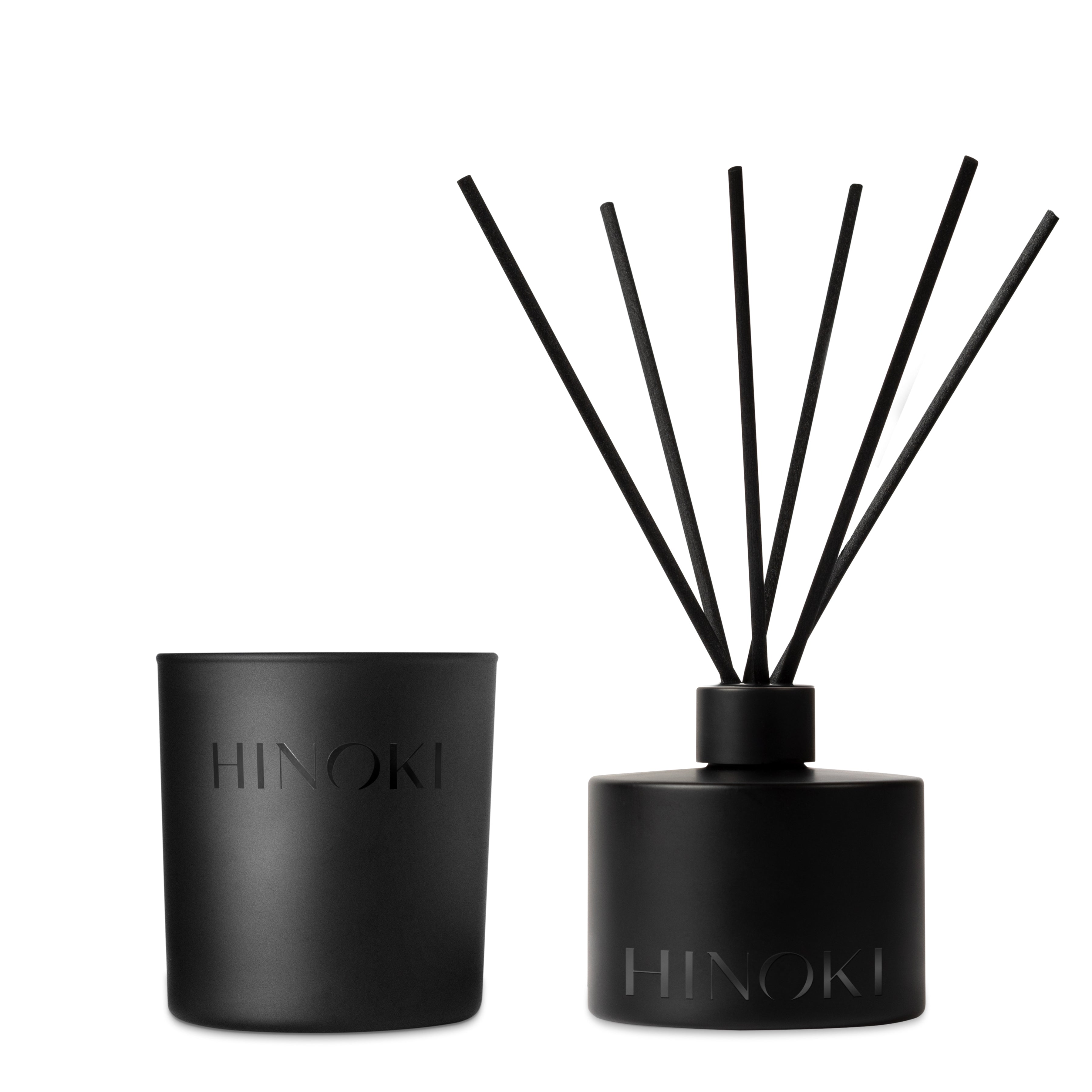 Hinoki Scented Candle & Diffuser Set