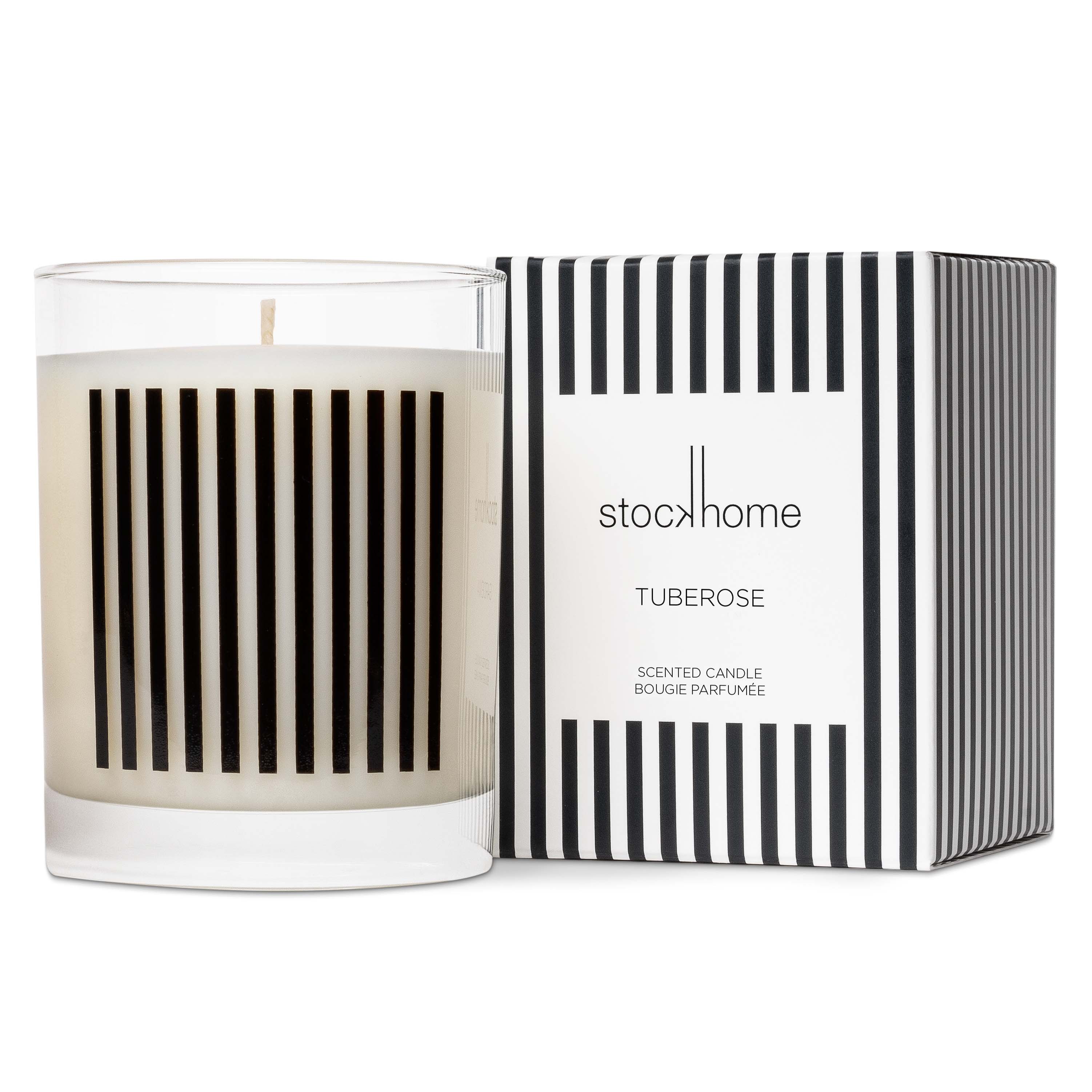 Tuberose Breton Stripe Large Candle