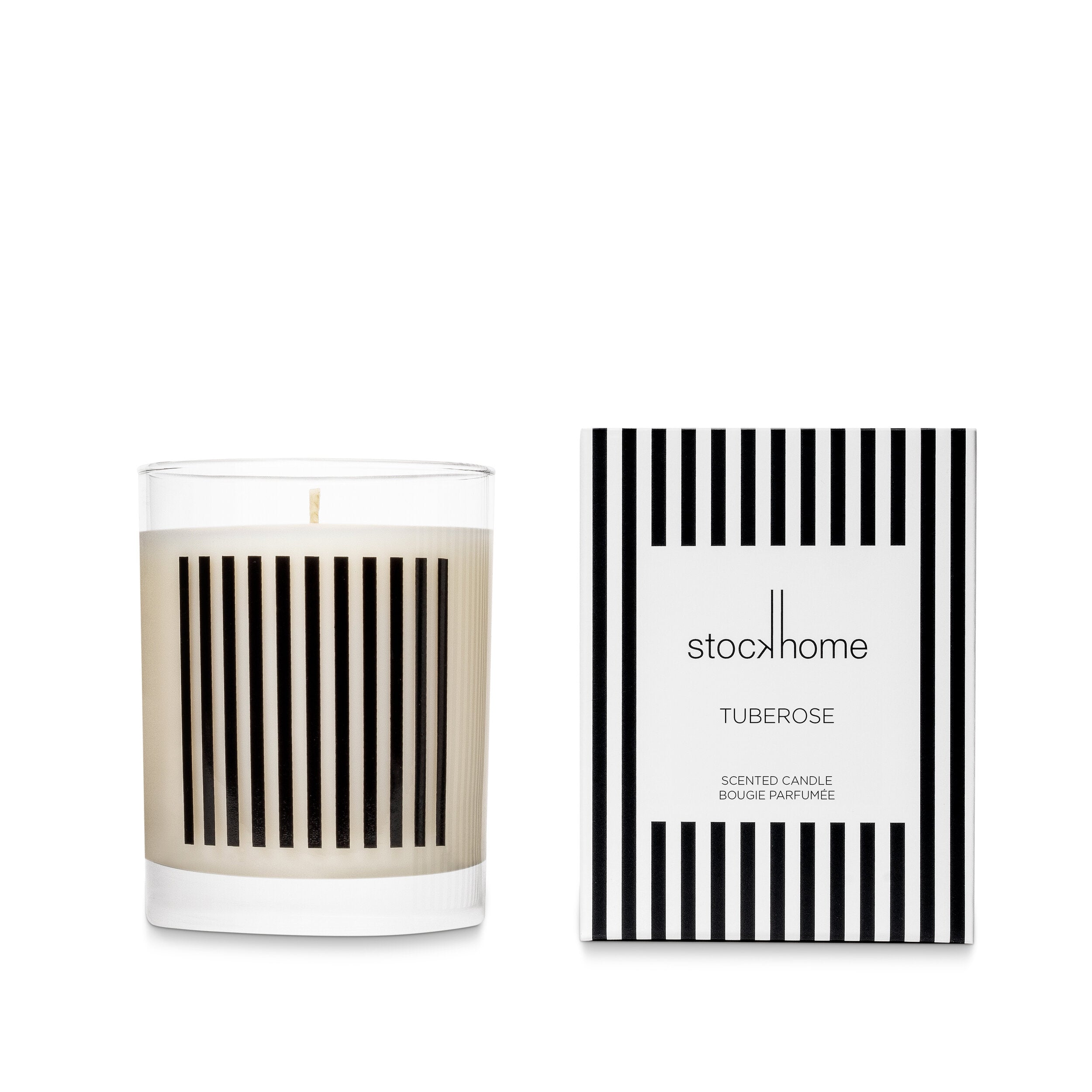 Tuberose Breton Stripe Large Candle