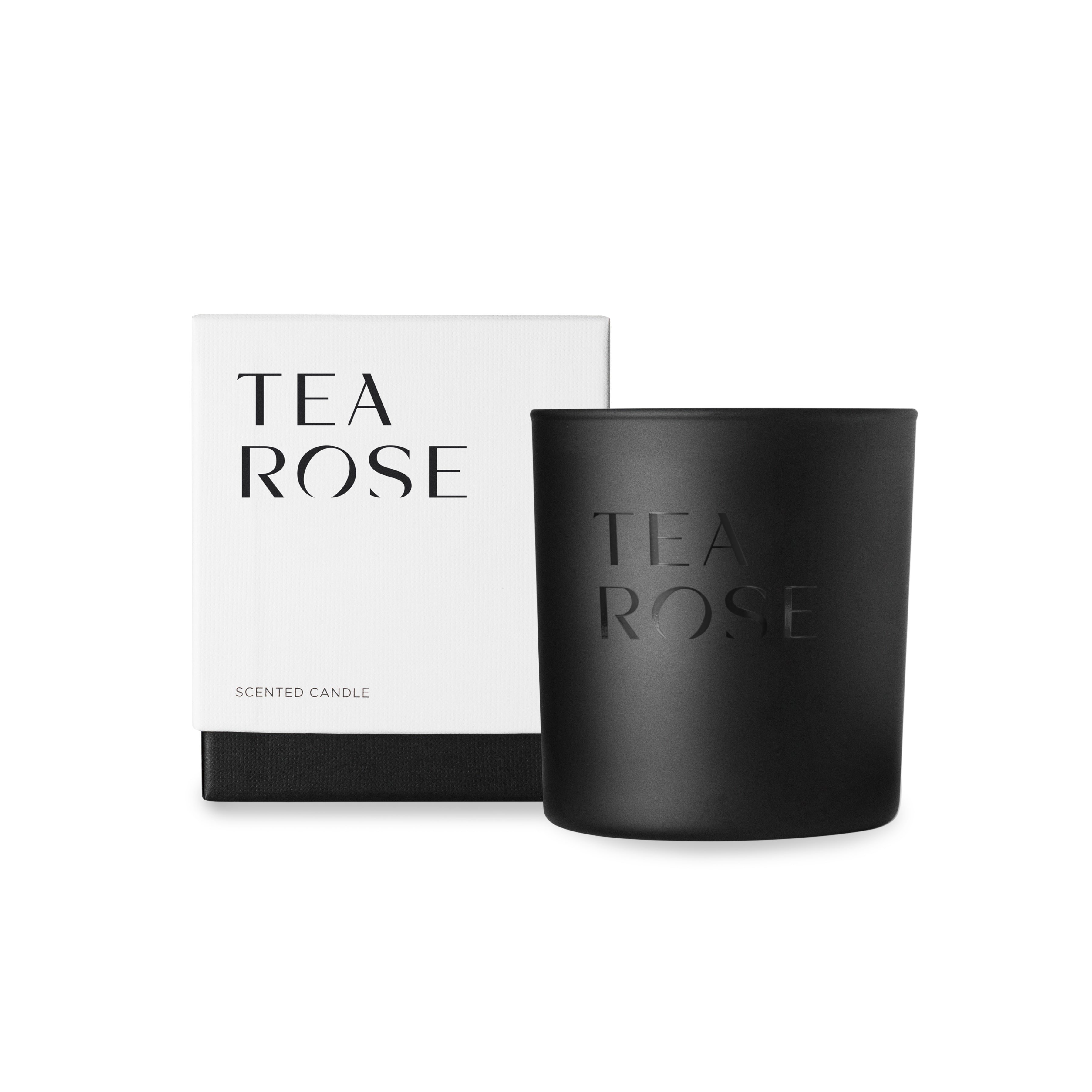 Tea Rose Scented Candle | 8 oz | Non-Toxic and Clean | 100